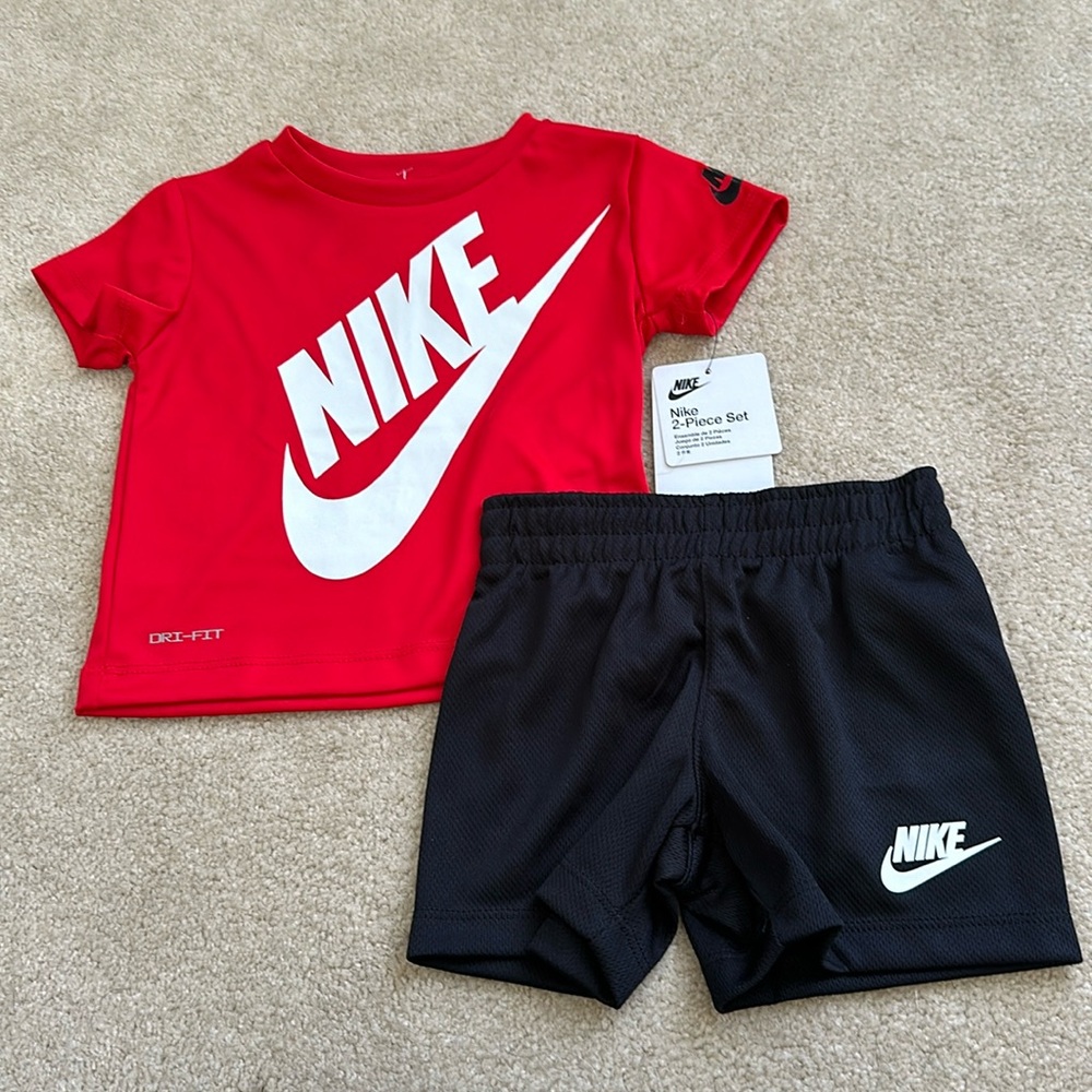 Nike boys dri fit shorts set